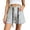 Light Blue, variant on Womens Summer Loose Casual Shorts Drawstring High Waisted Denim Shorts Multi Pocket