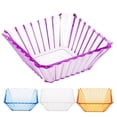 thumbnail image 5 of Transparent Acrylic Trapezoidal Bowl Tray Dishes Holder for Salad Popcorn Chips Holding, 5 of 8