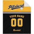 thumbnail image 3 of Custom Baseball City Plush Throw Blanket Personalized Any Name and Number for Men Women Youth Gift, 3 of 6
