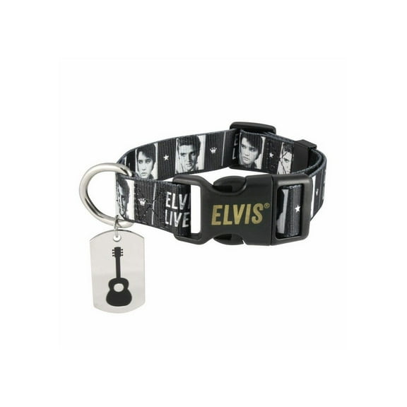 Pets Supply - Dog Collar - Elvis - Elvis Lives M 12-16" New Toys Licensed E110