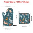 thumbnail image 2 of Salouo Dogs for Oven Mitts and Potholders BBQ Gloves-Oven Mitts and Pot Holders Non-Slip Cooking Gloves for Cooking Baking Grilling (4-Piece Set), 2 of 6