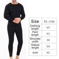thumbnail image 2 of Ropa interior térmica para hombre, calzoncillos largos con forro polar, conjunto de ropa interior larga para clima frío, parte superior e inferior de invierno, 2 of 5