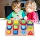 thumbnail image 4 of Tablero de rompecabezas loques a con forma geométrica de para , clasificación Montessori, juguete sensorial educativo Sunnimix tablero de partido de forma, 4 of 8