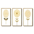 thumbnail image 2 of Designart "Gold Flower of Life in Bloom IV" Abstract Botanicals Framed Wall Art Set Of 3 - Gold Modern Frame Gallery Set For Office Decor, 2 of 6