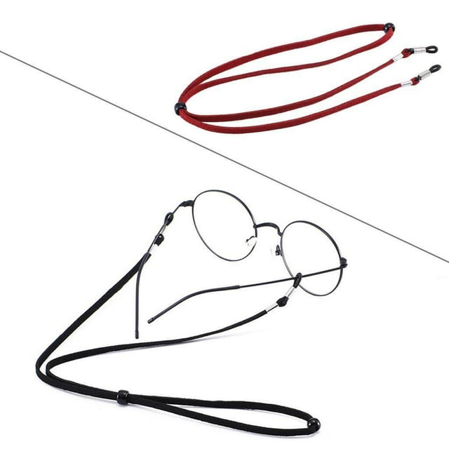 ziyahi Eyeglass Strap Non-Slip Stretchy Universal Rope Eyewear Retainer Sports Red