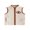 Beige Brown-Football, variant on Toddler Baby Boy Girl Thin Fleece Vest Jacket Infant Boy Spring Fall Winter Clothes Zip Collar Football Embroidery Sleeveless Jacket Pocket
