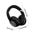 thumbnail image 3 of LACKUST Dual Mode Over-Ear Bluetooth 5.3 Headphones Black - Foldable, Soft Headband, Low Latency for Sports Gaming, Wired/Wireless, 3 of 6