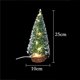 thumbnail image 1 of Sisal Christmas Tree With Led Lights Small Pine Tree Table Desk Xmas Decor, 1 of 9