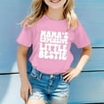 thumbnail image 2 of Toddler Girls T Shirts Letter Short Sleeve Shirts For Girls Crewneck Teen Girl Summer Clothes Girls 2-3 Years Clothes Cute&nbsp;Girl&nbsp;Clothing, 2 of 4