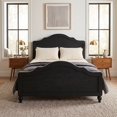 thumbnail image 2 of Home Design Hinton Queen Platform Bed Frame, Solid Wood Construction, Black, 2 of 9