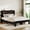 Black#1, variant on Twin Size Adjustable Bed Base, Twin size loft bed frame with storage. Easy to assemble. The slats are securely fastened to the metal frame with a buckle design and no springs are required.