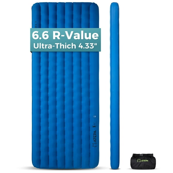 Colchoneta para dormir ATEPA ThermAir Pro para mochilero con valor R 6.6