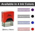 thumbnail image 2 of Printtoo Outstanding Self Inking Rubber Stamp Pre,Inked Office Stamp, Home Office Business Stationery, 38 x 14 mm, Blue, 2 of 5