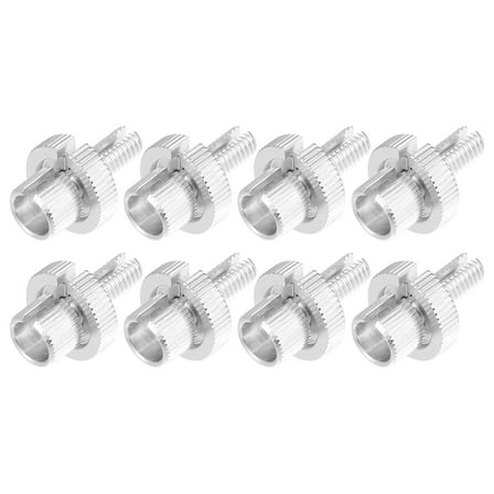 8pcs Brake Clutch Levers Cable Wire Adjuster Screw Bolt M8x1.25 Aluminum Alloy for Motorcycle ATV UTV Bike Silver Tone