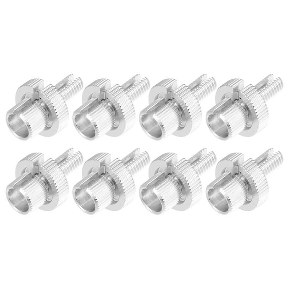 8pcs Brake Clutch Levers Cable Wire Adjuster Screw Bolt M8x1.25 Aluminum Alloy for Motorcycle ATV UTV Bike Silver Tone