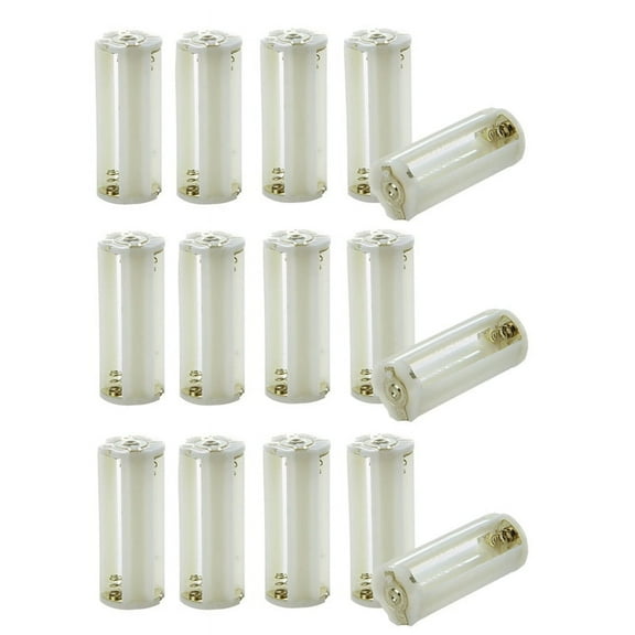 Flashlight Cylindrical 3 X AAA Battery Plastic Holder Box 15Pcs