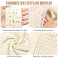 thumbnail image 3 of Bolsa de playa COOKOOKY, ganchillo, estética veraniega, malla, beige, 3 of 7