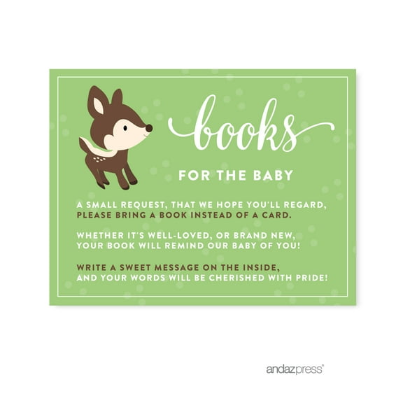 Books For Baby  Woodland Animals Deer Baby Shower Games , 20-Pack