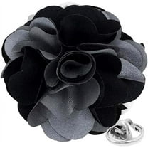 Vittorio Vico Mens Formal Two-Tone Flower Lapel Pin: Flower Pin Suit Accessories Pins for Suit or Tuxedo