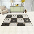 thumbnail image 3 of Dreamtimes Lightweight Soft Area Rugs 31x20 Inch, Cute Cat Face Set Floor Mat Doormat for for Rooms Entrance Hardwood Floor Living Room 2'7" x 1'8"） Nursery Rugs, 3 of 6