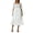 White, variant on Inevnen Puff Sleeve Dress for Women Vintage Graduation Party Midi Prom Dresses Flare Tutu Tulle