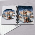 thumbnail image 4 of Hello Winter Australian Cattle Dog Welcome Snowy Night Watercolor Vintage Spiral Bound Journal Heeler Lover Gifts 5x7in Spiral Notebook - 01011, 4 of 5