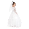 thumbnail image 2 of Disfraz Dress Up America Dreamy Bride Girl 2T blanco, 2 of 5