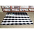 thumbnail image 4 of Buffalo Check Rug 100% Cotton Washable Rugs Black and White Plaid Rug for Living Room/Kitchen/Bathroom/Entry Way/Laundry Room 67''x90'', 4 of 5