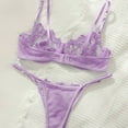 thumbnail image 4 of Purple Lingerie Set Floral, 4 of 5