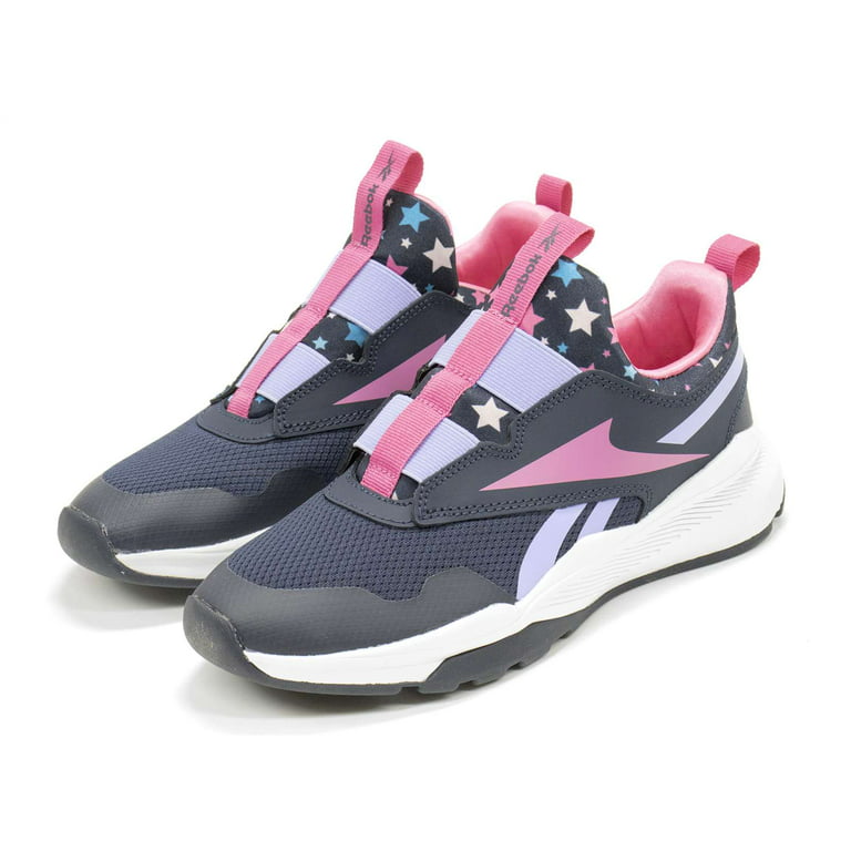 Navy Pink,7 M True Girls \\ Shoes, US Sprinter Vector Xt Slip-On Reebok