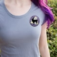 thumbnail image 2 of Gothic Llama Pinback Button Pin, 2 of 4