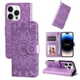 thumbnail image 1 of Funda tipo cartera GANGXUN para iPhone 15 Pro Max , diseño girasol, cuero PU, soporte, cierre magnético, tarjetero, 1 of 5