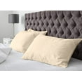 thumbnail image 6 of Superity Linen Pillow Cases King Size - Open Enclosure - 2 Pack - 100% Soft and Comfortable Premium Cotton - Cream, 6 of 7