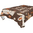 thumbnail image 4 of YAZAOO Square Tablecloth Lucky Rabbit Pattern Tableclothes, 4 of 9