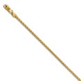 thumbnail image 1 of 14k Yellow Gold 2.1mm Spiga Wheat Chain Necklace Pendant Charm, 1 of 9