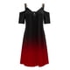 thumbnail image 2 of WILLBEST Maxi Vestidos de Mujer Moda Mujer Casual Cuello En V Manga Corta Correa Espalda Abierta Sexy Vestido con Cremallera Extra Grande, 2 of 3