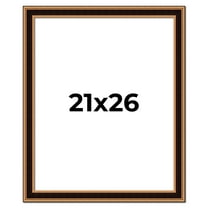 21x26 Frame Gold Brown Plein Air Vintage Solid Wood Picture Frame | 1.75 Inches Moulding Width |