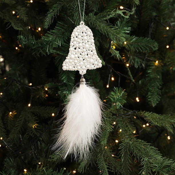 Hogar y cocina, Decoración del hogar, Decoración navideña, Adorno de copo de nieve blanco, Decoración de plástico para árbol de Navidad, Decoraciones navideñas, Decoraciones de plástico