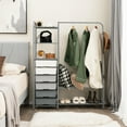 thumbnail image 3 of Gymax Heavy Duty Metal Clothes Rack Freestanding Garment Rack w/ 6 Drawers & Shelves, 3 of 9