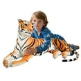 thumbnail image 5 of Giant Lifelike Tiger Stuffed Animal Plush Toy, 43"-67" Realistic Big Cat with Soft PP Cotton Fill, Detailed Stripes & Safe Stitching, Perfect Gift for Kids 3+ and Home Decor., 5 of 8
