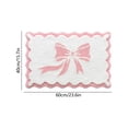 thumbnail image 3 of Antqov Bow Bath Mat 16x24" Cute Non Slip Bedroom Rug Soft Absorbent Bath Rug for Bedroom Bathroom Home Floor, 3 of 6