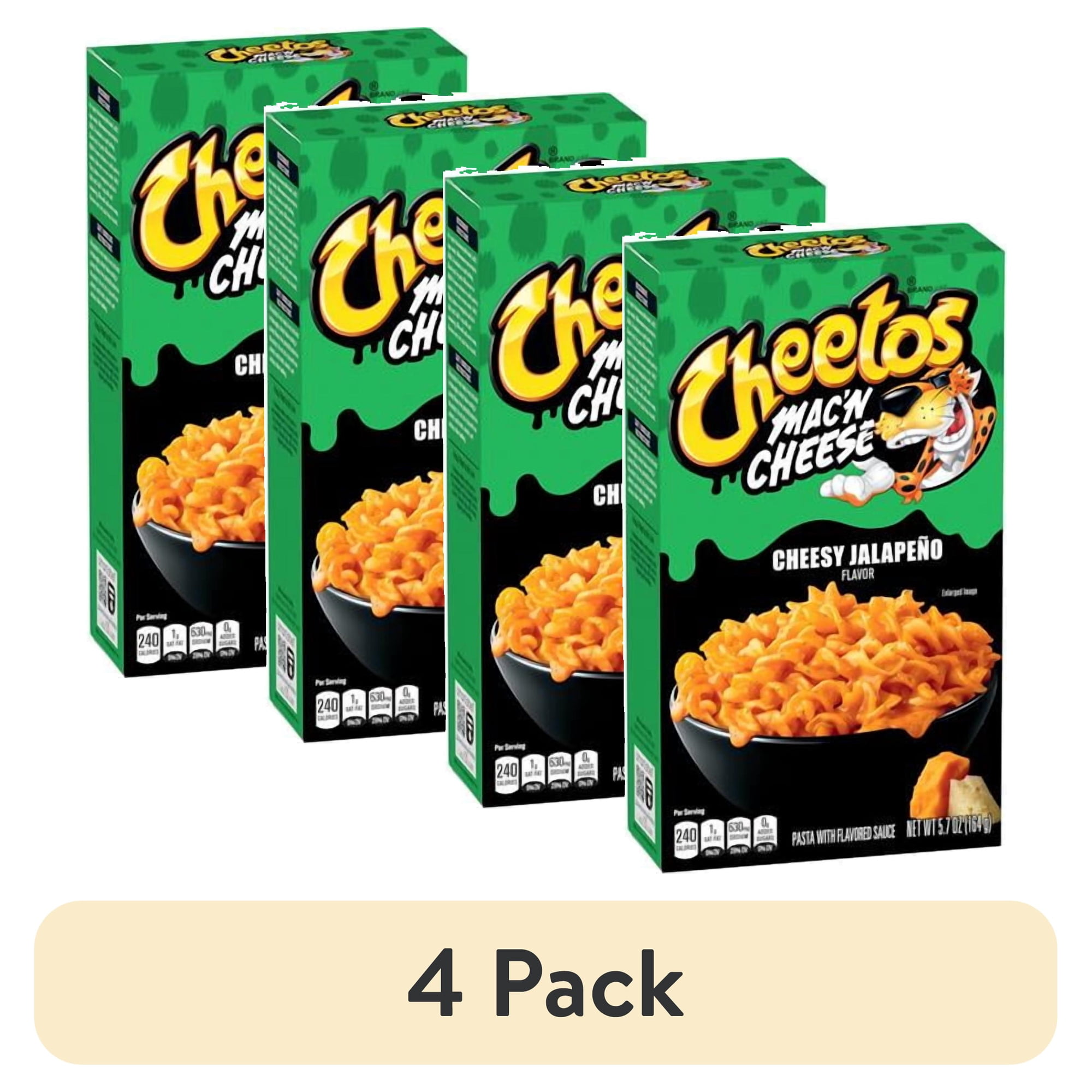 (4 pack) Cheetos Cheetos Mac N Cheese Cheesy Jalepeno Box 5.7 Ounce