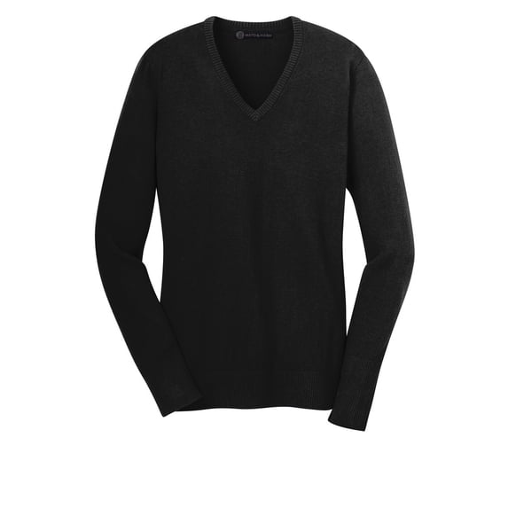 Mato & Hash Womens V-Neck Sweater - MH - Black MHLSW285SA XS