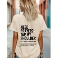 thumbnail image 4 of Need Prayer Tap My Shoulder Shirt, If You Need Prayer Tap My Shoulder Shirt, Christian Bible Verse Shirts Women Men, 4 of 5