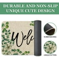 thumbnail image 5 of Eucalyptus Spring Welcome Doormat, Seasonal Spring Summer Low-Profile Yard Floor Switch Mat for Indoor Outdoor 17 x 29 Inch, 5 of 6