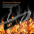 Hisencn 15Inch Grill Heat Plate Shield, Porcelain Steel 4PK, For