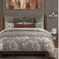 thumbnail image 2 of Juego de edredón HiEnd Accents Carmen Kilim tamaño King en gris, 2 of 9