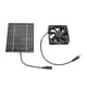 thumbnail image 2 of Solar Panel Fan Exhaust Air Ventilation Heat Dissipation Tool for Greenhouse Shed, 2 of 5