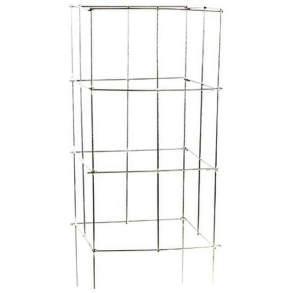 701642 42 in. Heavy Duty Galvanized Stackable Square Folding Plant Support- Pack Of 10
