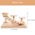 Individual Development Plan Platform CIMAXIC Wood Hamster Platform with Bite Resistant Ladder for Chinchilla ...